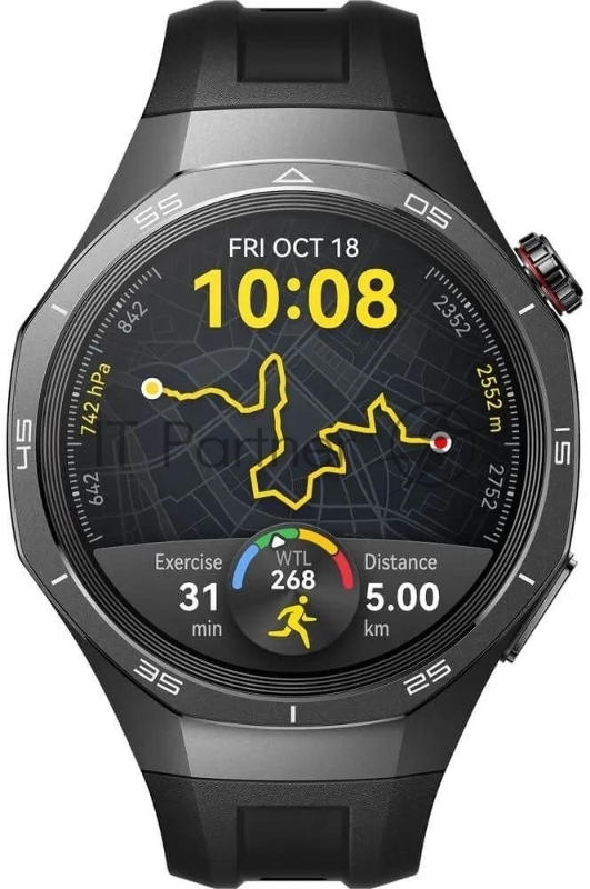 Умные часы Huawei Watch GT 5 Pro VLI-B29, 1.43 AMOLED, Bluetooth, NFC, GPS, IP69K, черный