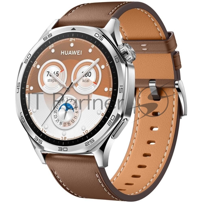 Умные часы Huawei Watch GT 5, 1.43 AMOLED, Bluetooth, NFC, GPS, IP69K, коричневый