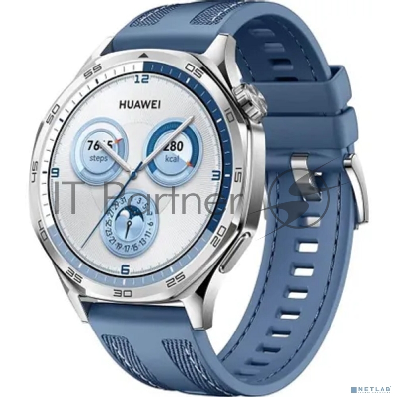 Умные часы Huawei Watch GT 5, 1.43 AMOLED, Bluetooth, NFC, GPS, IP69K, синий