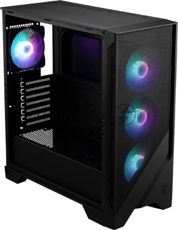 Компьютерный корпус MSI MAG FORGE 320R AIRFLOW, Global, 2xUSB 3.2 Gen 1, 4x120мм ARGb Fan, ESDARGb Control Board, Tempered