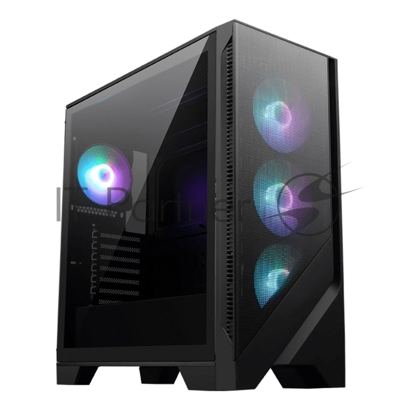 Компьютерный корпус без блока питания Case MSI MAG FORGE 320R AIRFLOW, Midi-Tower, TG, 4x120мм ARGB, 2xUSB 3.2, ATX, mATX, mITX черный
