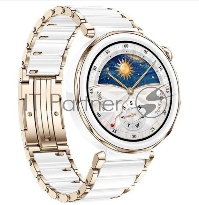 Умные часы Huawei Watch GT 5 Pro JNA-B29, 1.32 AMOLED, Bluetooth, NFC, IP68, керамический белый