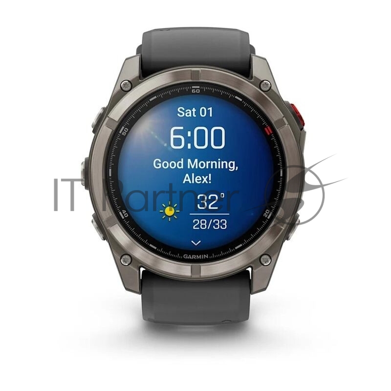 Умные часы Garmin Fenix 8 Pro 51mm AMOLED, 1.4 AMOLED, ANT+, Bluetooth, Wi-Fi, NFC, 10 ATM, серебристый / желтый