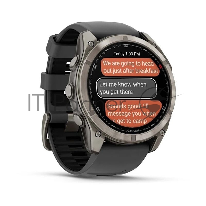 Умные часы Garmin Fenix 8 Pro 51mm AMOLED, 1.4 AMOLED, ANT+, Bluetooth, Wi-Fi, NFC, 10 ATM, серебристый / желтый