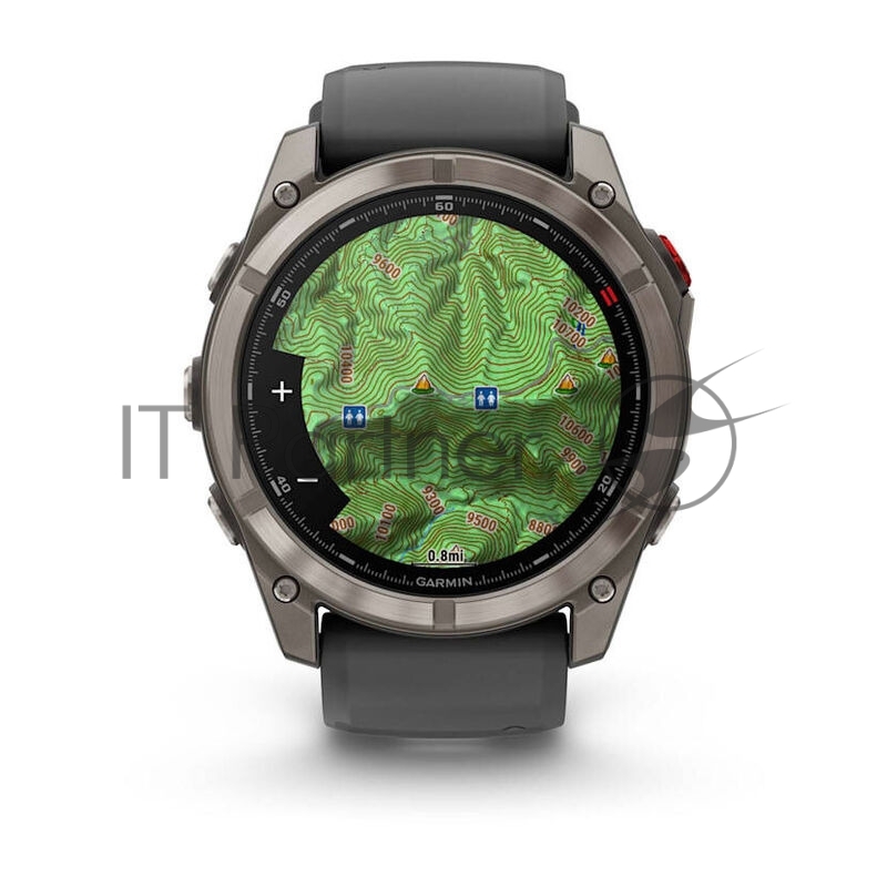Умные часы Garmin Fenix 8 Pro 51mm AMOLED, 1.4 AMOLED, ANT+, Bluetooth, Wi-Fi, NFC, 10 ATM, серебристый / желтый