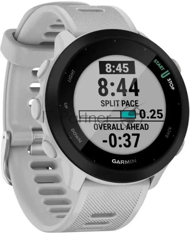 Умные часы Garmin Forerunner 55, 1.04 TFT (TN), 5G, Wi-Fi, Bluetooth, IP68, белый