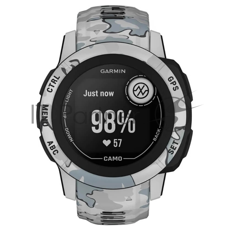 Умные часы Garmin Instinct 2S Camo Edition, 1.1 MIP, Bluetooth, ANT+, 10 ATM, черный / серый / камуфляж