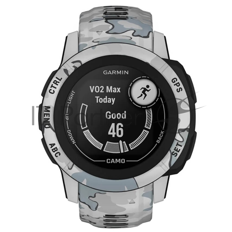 Умные часы Garmin Instinct 2S Camo Edition, 1.1 MIP, Bluetooth, ANT+, 10 ATM, черный / серый / камуфляж