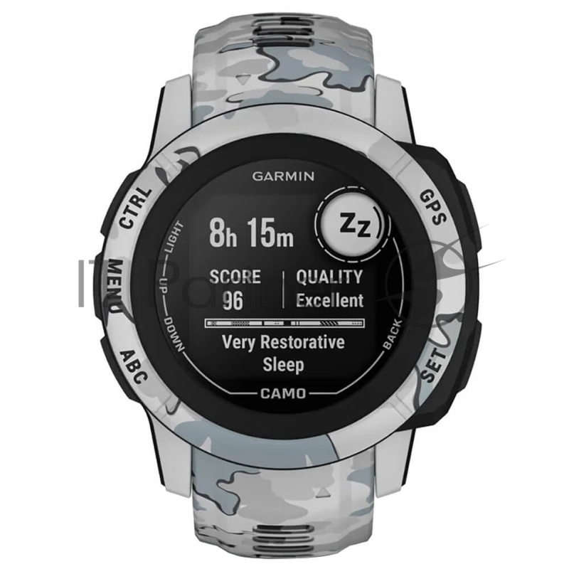 Умные часы Garmin Instinct 2S Camo Edition, 1.1 MIP, Bluetooth, ANT+, 10 ATM, черный / серый / камуфляж
