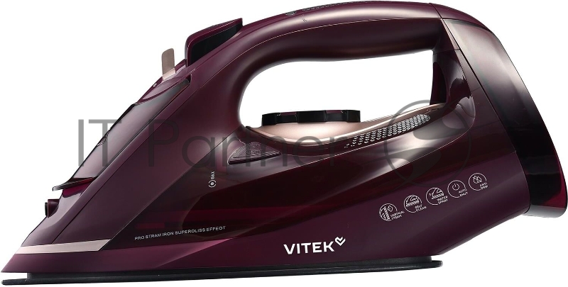 Утюг Vitek VT-IRN1204 3400Вт бордовый