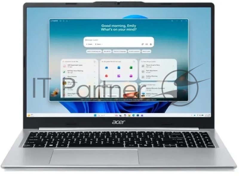 Ноутбук/ ACER Aspire Lite AL15-49P-R4JA 15.6(1920x1080 (матовый) IPS)/AMD Ryzen 7 7730U(2Ghz)/8192Mb/512PCISSDGb Vega/Cam/BT/WiFi/50WHr/war 1y/1.5kg/Iron/NoOS