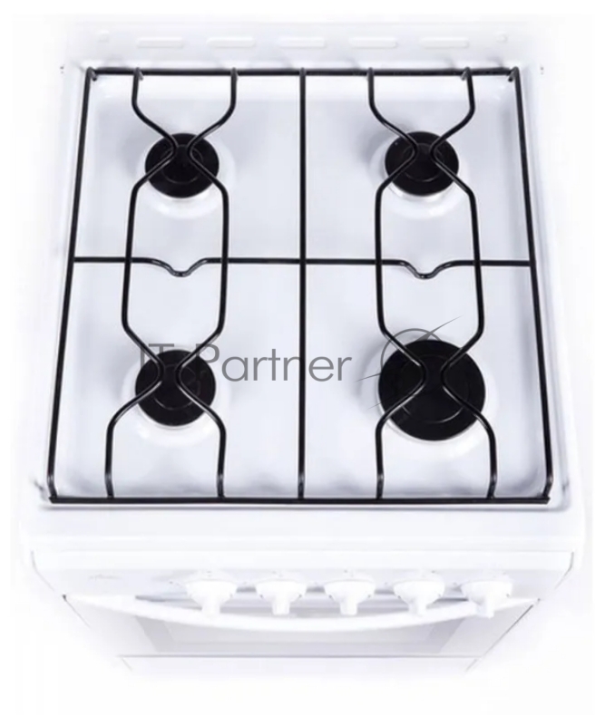 Плита газовая Flama RG 24019 белый, конфорок 4 шт, духовка 50 л, 50 см x 85 см x 60 см