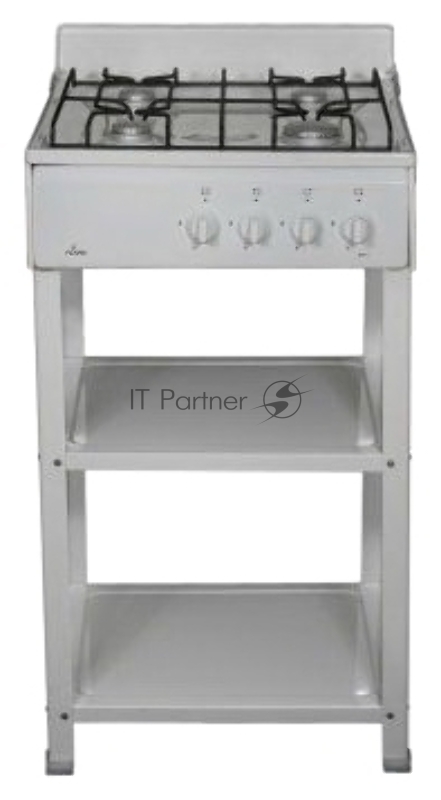 Плита газовая Flama AVG 1402 W белый,щиток, конфорок 4 шт, духовка 50 л, 50 см x 85 см x 58 см
