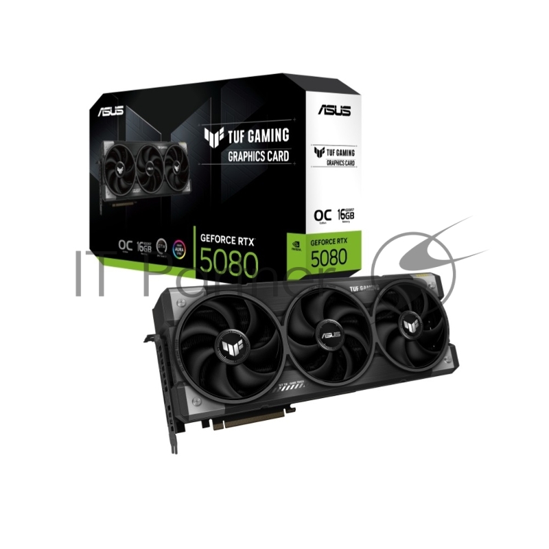 Видеокарта ASUS TUF-RTX 5080-O16G-GAMINGRTX 5080,HDMIx2,DPx3,16G,D7 90YV0M30-M0NA00 (TUF-RTX 5080-O16G-GAMING)