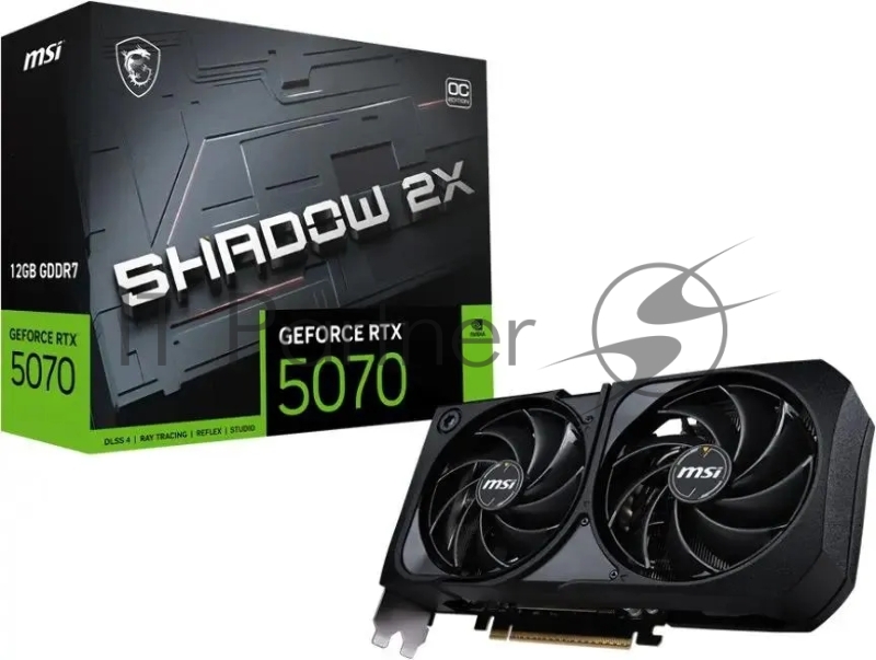 Видеокарта MSI RTX 5070 12G SHADOW 2X PCIE16 RTX 5070 12Gb