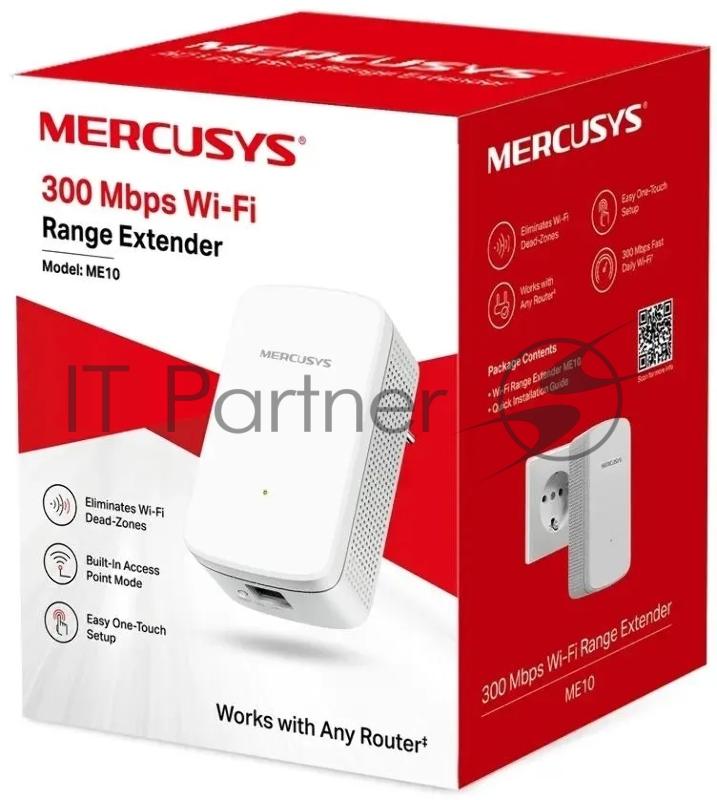Усилитель Wi-Fi сигнала Mercusys ME10 N300
