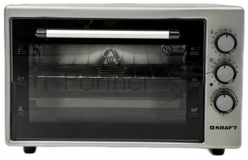 Мини-печь Kraft KF-MO 3200 GR (1 протвень+1 решетка)