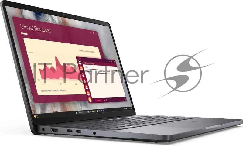Ноутбук Dell Pro 14 Core Ultra 7 265U 32Gb SSD1Tb Intel Graphics 14 IPS FHD+ (1920x1200) Linux grey WiFi BT Cam (PRO14-7315)