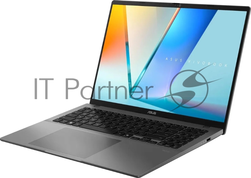 Ноутбук ASUS Vivobook S16 S3607VA Core 5 210H 16Gb SSD 512Gb Intel Graphics 16 WUXGA IPS 70Вт*ч Win11Pro Серый S3607VA-RP174 90NB1672-M00CJ0-WIN