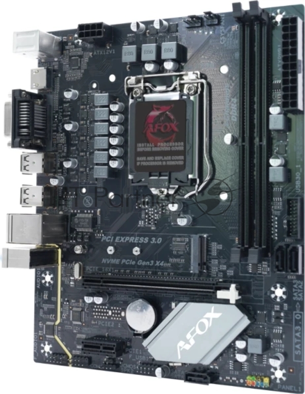 Материнская плата AFOX IH410D4-MA-V2 (LGA1200/H510/2xDDR4/HDMI/VGA/ AFOX
