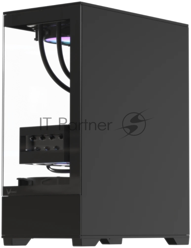 Корпус Formula Crystal Z1 Plus AR V2 черный без БП ATX 1xUSB2.0 1xUSB3.0 audio bott PSU