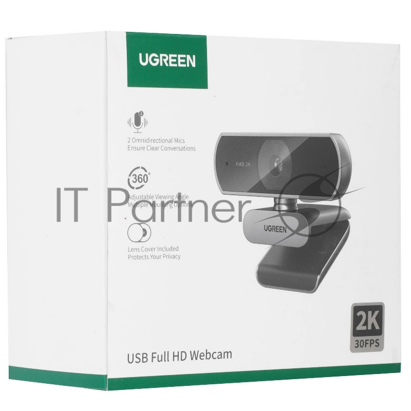 Веб-камера UGREEN CM717 (25442) 2K HD 1080P Webcam. Цвет: серый Цвет: серый космос