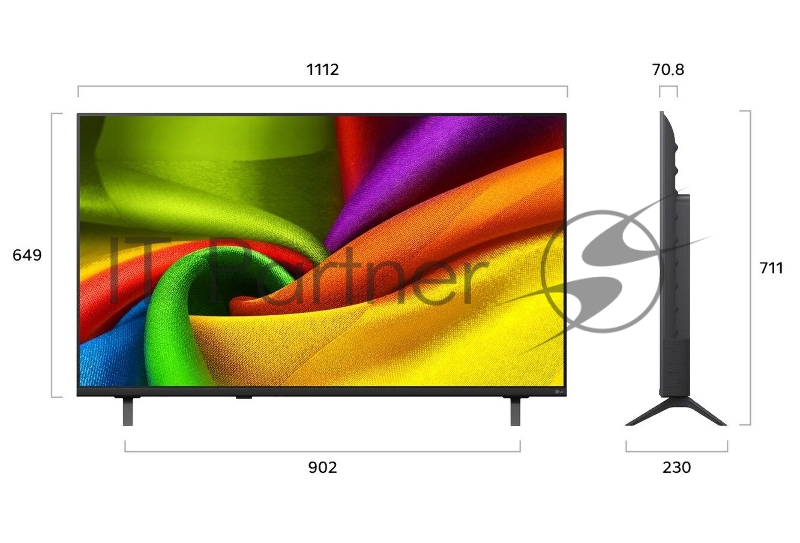 Телевизор LG 50 50NU900B6LA.ARUG черный DLED UHD 60Hz WebOS