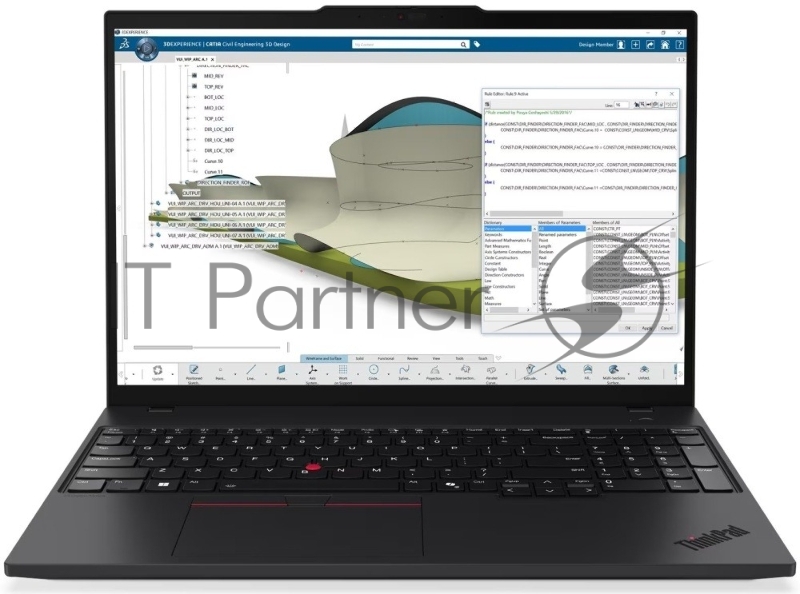 Ноутбук Lenovo ThinkPad P16s G4/16/OLED/AMD Ryzen AI 7 350/32GB/1TB SSD/AMD Radeon Graphics/Windows 11 Pro/черный/1.71kg