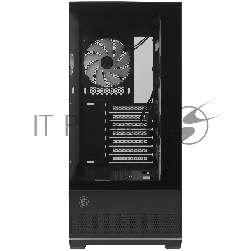 Корпус MSI MAG MAG PANO M110R PZ черный без БП mATX 6x120mm 2x140mm 2xUSB3.0 audio AirDuct bott PSU