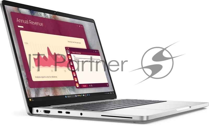Ноутбук Dell Pro 14/14.0/IPS/Intel Core Ultra 7 265U/32GB/1TB SSD/Intel graphics/Linux/серебристый/1.3