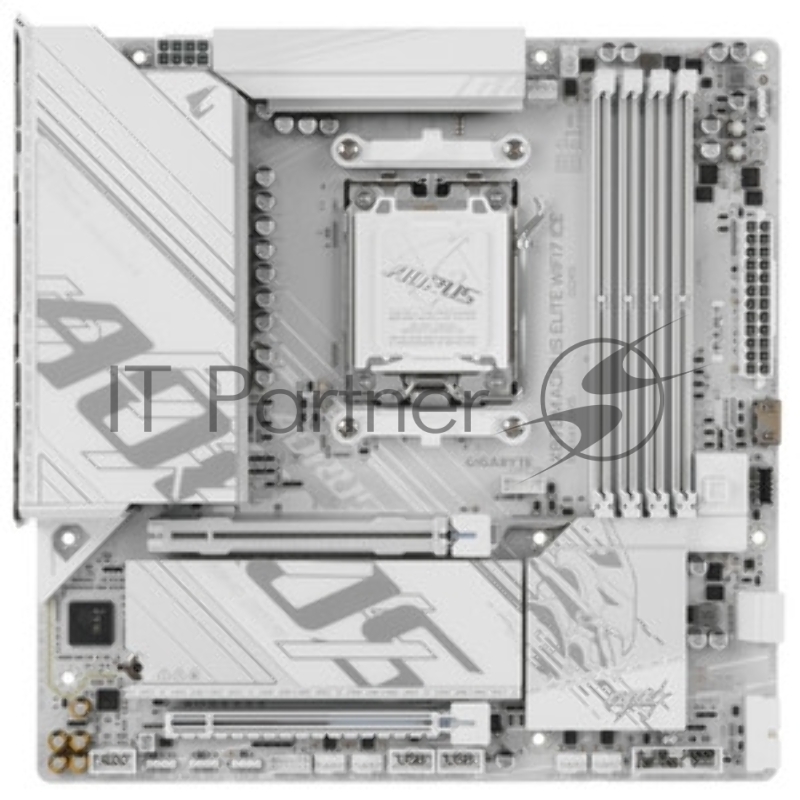 Материнская плата Gigabyte X870 A ELITE WIFI7, AM5, AMD X870, 4xDDR5, 4xSATA, 4xM.2, 1xPCI-E 5.0 x16, 1xPCI-E 4.0 x4, 1xPCI-E 3.0 x2, 1xHDMI, 1x 2.5Gb LAN, 4xUSB-A 3.2 Gen 1, 2xUSB-A 3.2 Gen 2, 4xUSB-A 2.0, 2xUSB-C 4.0, 2x3.5 мм, 7.1, ATX