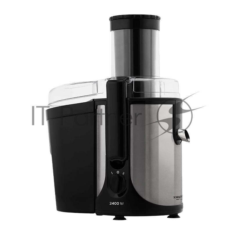 Соковыжималка центробежная Scarlett MaxPower SC-JE50S61 2400Вт рез.сок.:1000мл. серебристый/черный