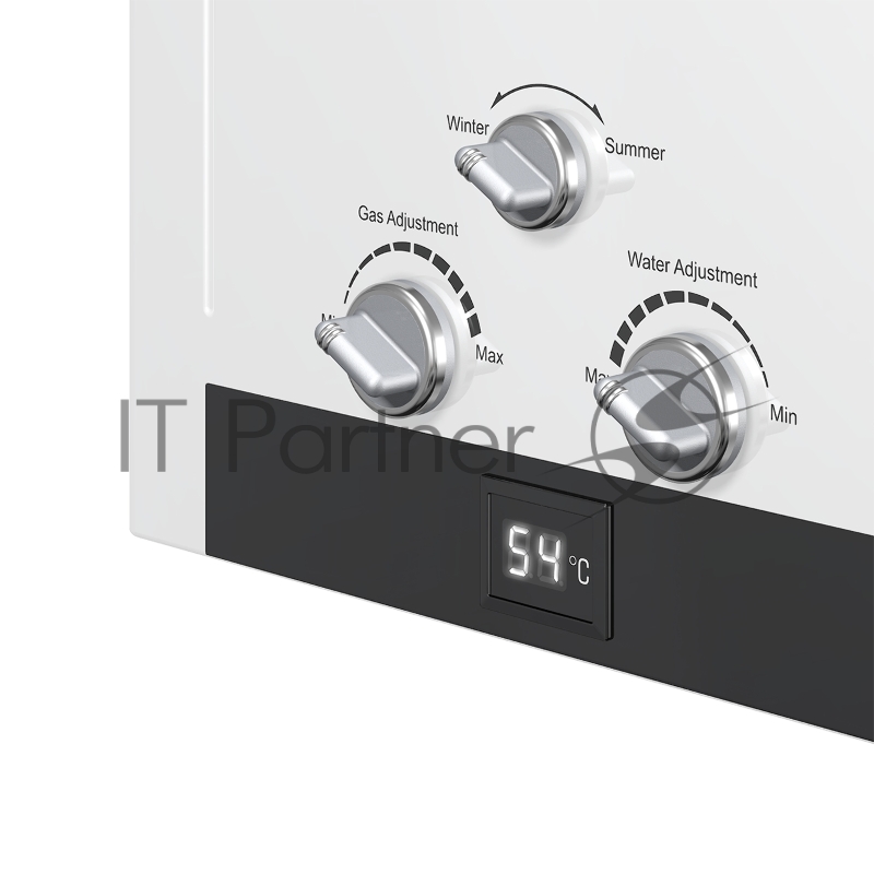 Водонагреватель газовый Edisson HEAT H 20 D белый, проточный, 10 л/мин, 20 кВт, газ-контроль