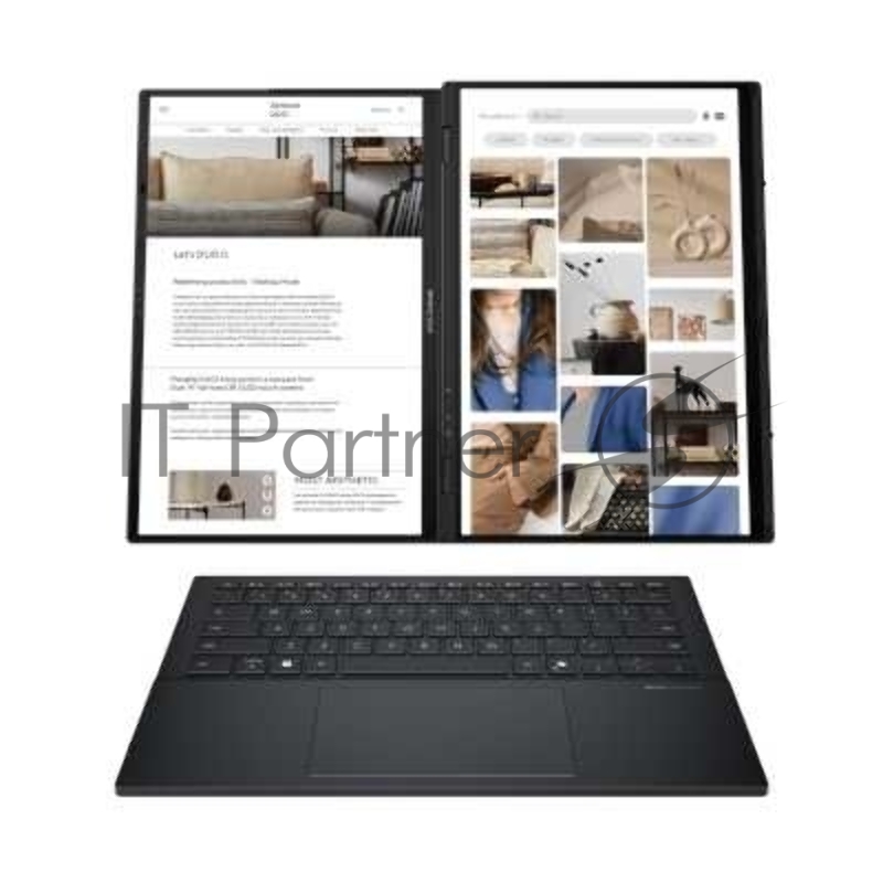 Ноутбук ASUS Zenbook Duo 2025 UX8406CA-QL345X/14/OLED/Intel Core Ultra 7 255H/32Gb/1Tb SSD/Intel Arc/Windows 11 Pro/серый/1.65kg