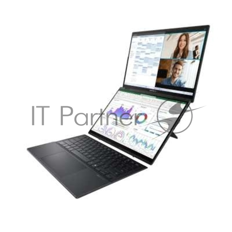 Ноутбук ASUS Zenbook Duo 2025 UX8406CA-QL345X/14/OLED/Intel Core Ultra 7 255H/32Gb/1Tb SSD/Intel Arc/Windows 11 Pro/серый/1.65kg