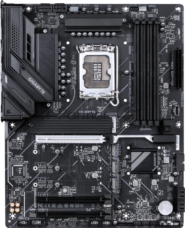 Материнская плата Gigabyte Z890 D PLUS, Z890, LGA1851, 4*DDR5, 3*PCIEx16, 4*M.2, 2*TypeC, 1*USB3.2Gen2, 6*USB3.2Gen1, 8*USB2.0, 4*SATA3.0, 2.5G, DP, ATX, RTL