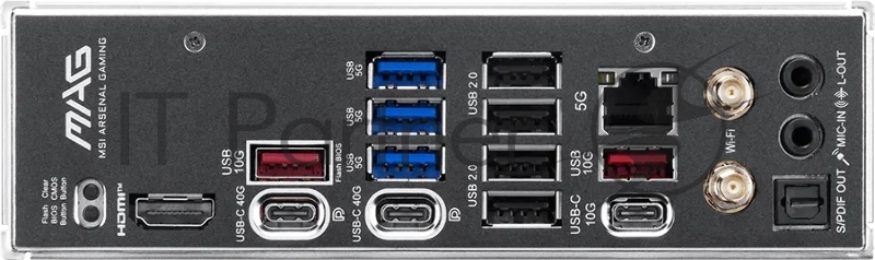 Материнская плата MSI MAG X870E TOMAHAWK MAX WIFI X870E, AM5, 4*DDR5, 3*PCIEx16, 4*M.2, 2*TypeC, 2*USB3.2Gen2, 7*USB3.2Gen1, 8*USB2.0, 4*SATA3.0, 5G, 2*Type-C(DP), HDMI, ATX, RTL