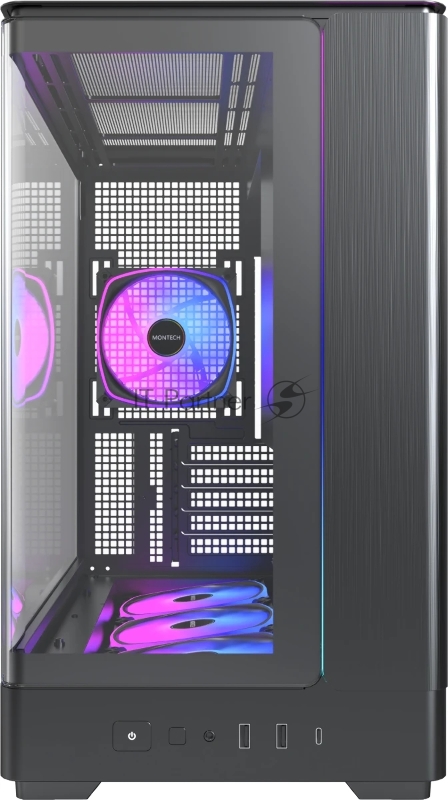 Корпус Montech King Pro 15, Mini-Tower, чёрный, 4 x 120 мм