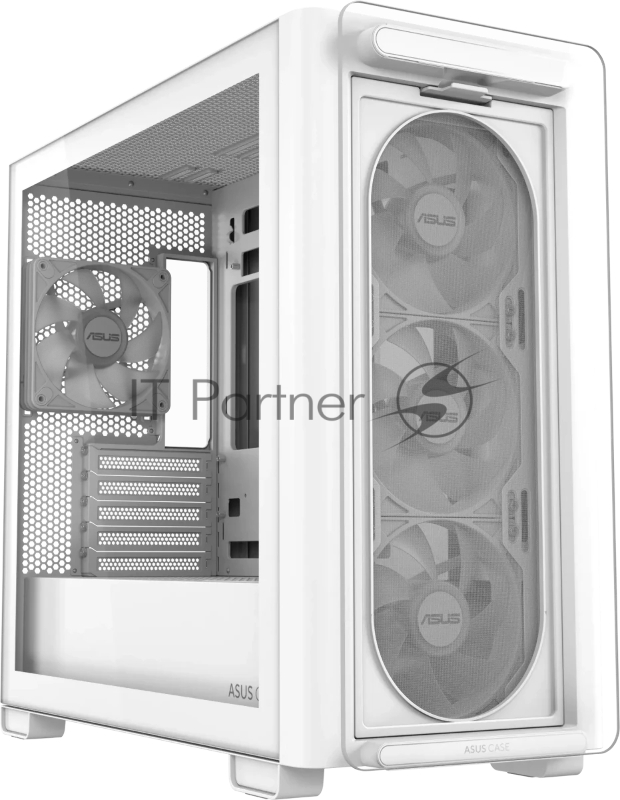 Корпус ASUS A23 Plus White, Mini-Tower, белый, 4 x 120 мм