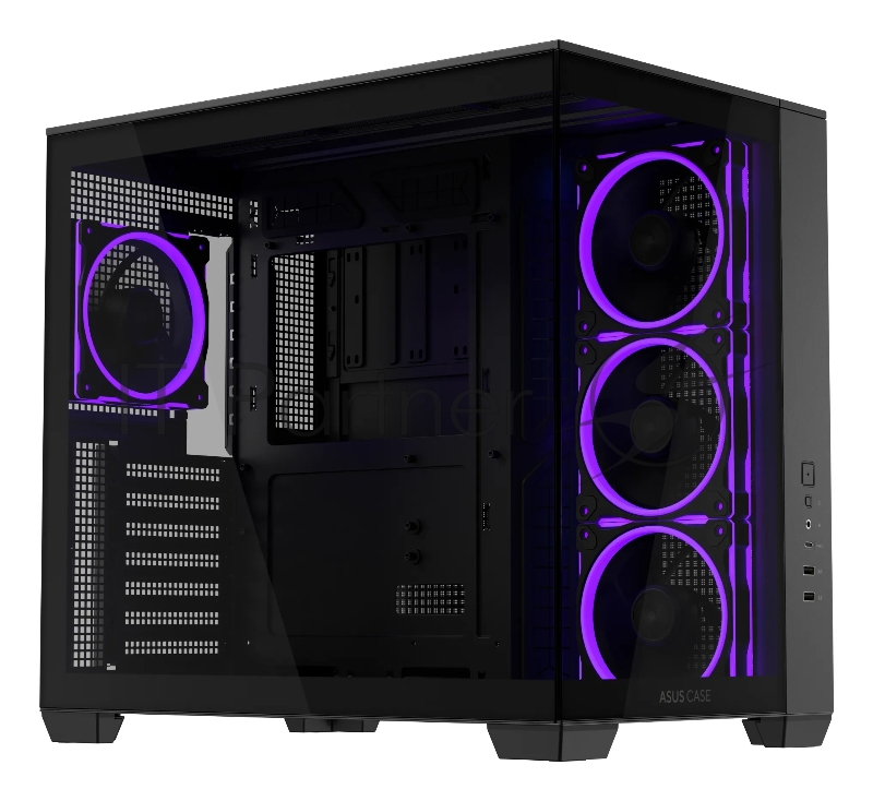 Корпус ASUS A32 Plus, Midi-Tower, чёрный, 4 x 120 мм