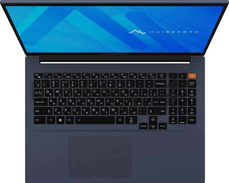 Ноутбук Maibenben M16C-R745UM/16/IPS/AMD Ryzen 5 7445HS/16Gb/512Gb SSD/AMD Radeon Graphics/Windows 11 Home/синий/1.84kg