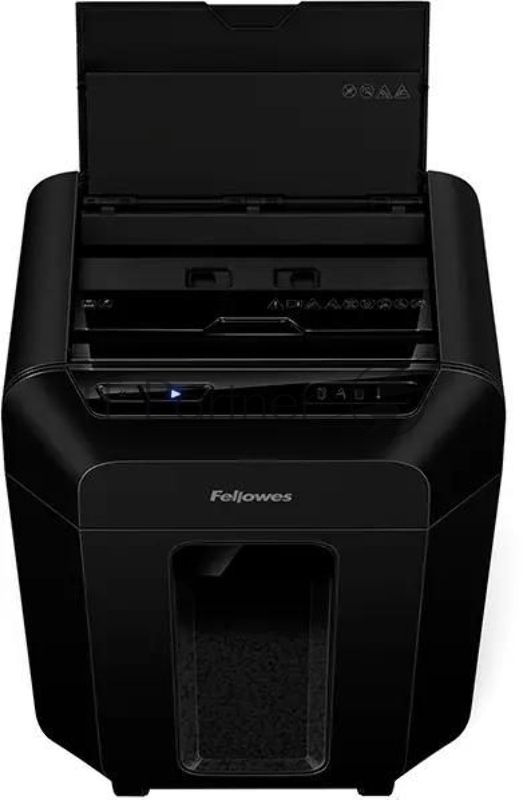 Шредер Fellowes AutoMax 90М черный с автоподачей (секр.P-4) фрагменты 90лист. 17лтр. скрепки скобы пл.карты