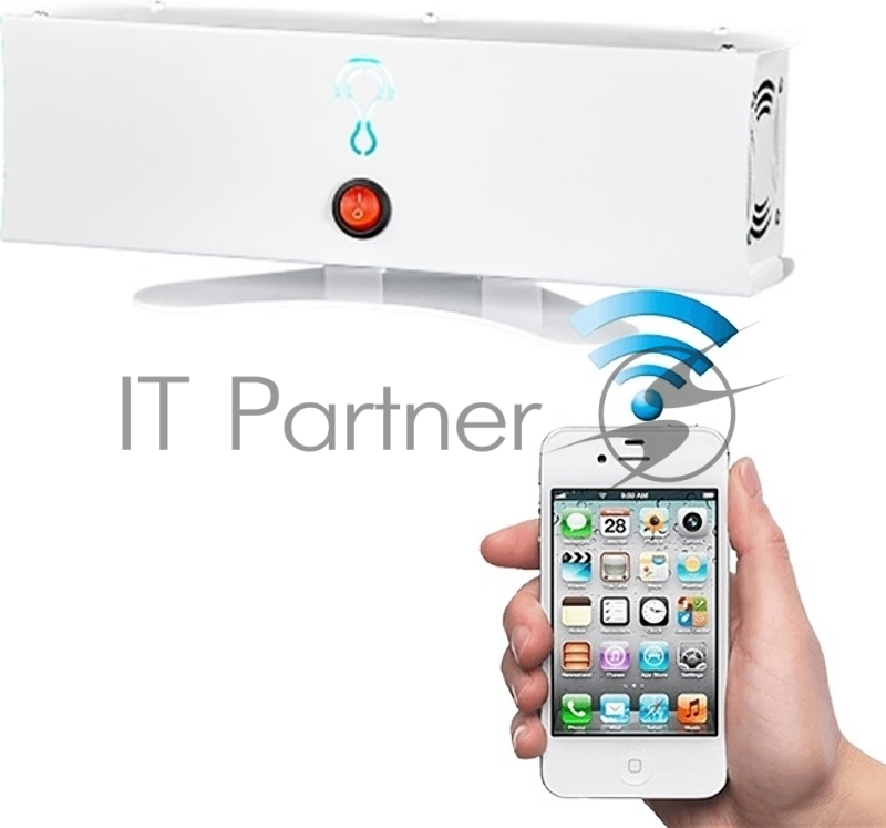 Бактерицидный рециркулятор Поток С100 Wi-Fi белый/черный, 15 м², 35 м³/ч, 1 безозоновая УФ-лампа, сменный фильтр M5, управление со смартфона, уровень шума до 35 дБ