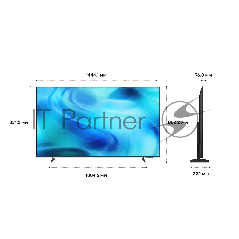 Телевизор LED SAMSUNG 65 UE65U8000HUXPY (2026), черный, LED 4K UltraHD, 3840x2160, Tizen