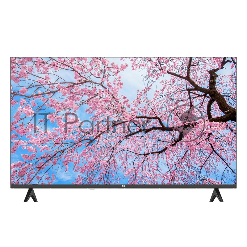 Телевизор BQ 43FS01B Black (РФ). 43, 109.22 см, FHD (1920*1080), 220 cd/m2 ±10%, 3000:1, DVB-C/T/T2, 2 HDMI, 2 USB, звук 16 Вт, Smart TV, тонкие рамки, ОС Android 14 + BQ Launcher