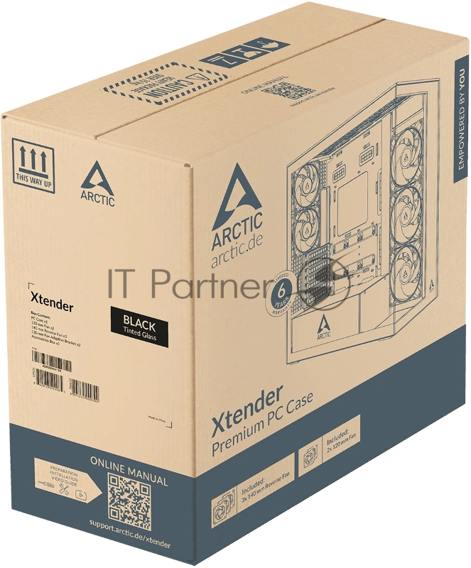 Корпус для ПК Arctic Cooling ARCTIC Xtender Black/Clear Glass ACPCC00023A