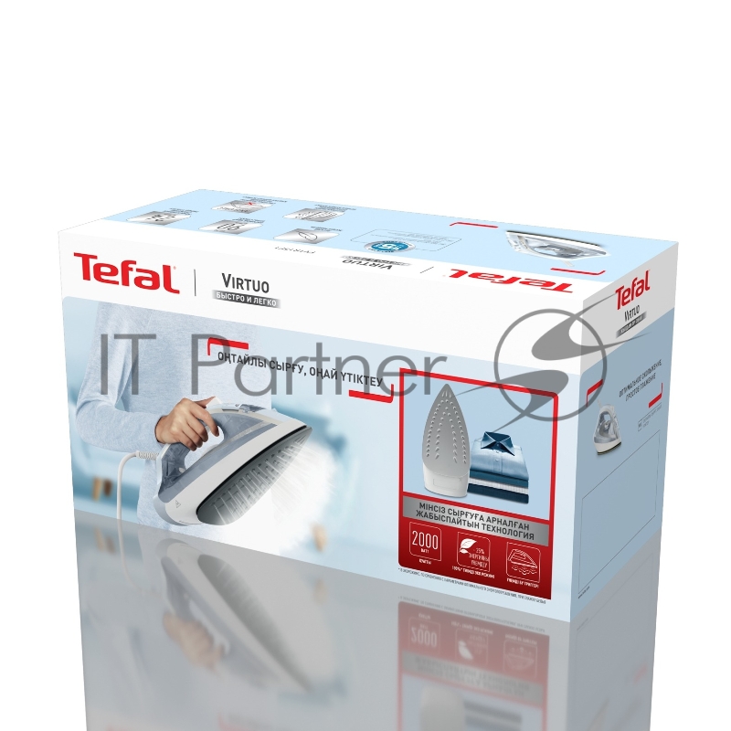 Утюг Tefal FV1R15F1 белый/голубой