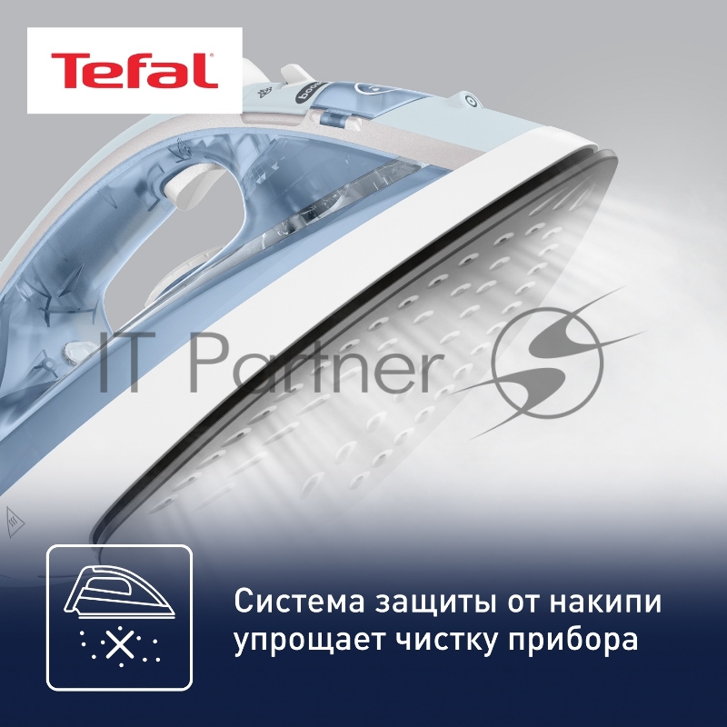 Утюг Tefal FV1R15F1 белый/голубой