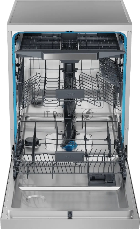Посудомоечная машина Haier HDWE15-58CS2RU, серебристый, 59.8 см, 15 компл., сушка конденсационная, 49 дБ, класс A