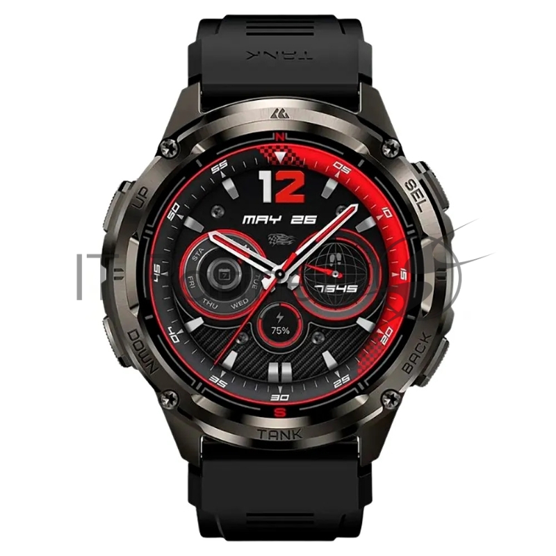 Умные часы KOSPET Tank T3 Ultra 2, 1.43 AMOLED, Bluetooth, IP69K, серебристый